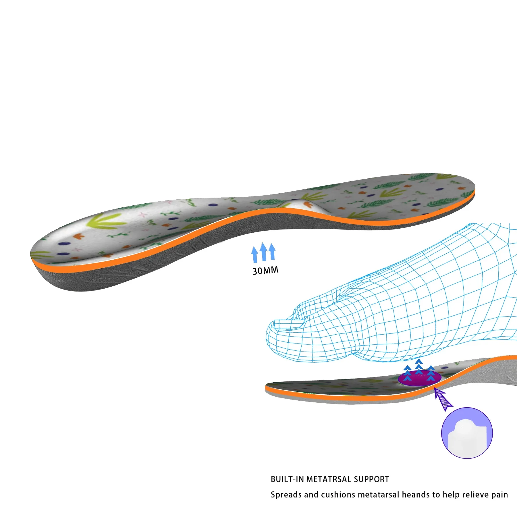 Фото IFITNA Foot Arch Insole For Pain Relief Female Shoes Promote Blood Circulation Sports Plantar Fasciitis Обувь IFITNA Foot Arch Insole For Pain Relief Female Shoes Promote Blood Circulation Sports Plantar Fasciitis Обувь
