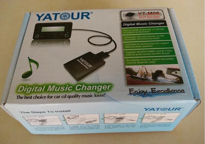 Автомобильный цифровой музыкальный переходник Yatour USB MP3 AUX адаптер для VW Polo 2005 2011