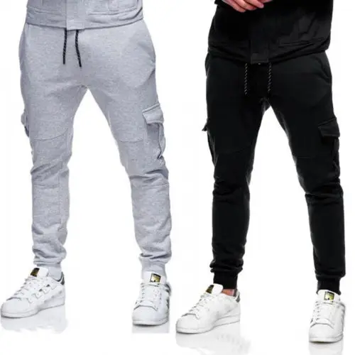 Мужской спортивный костюм на шнурке эластичные толстовки с капюшоном длинные