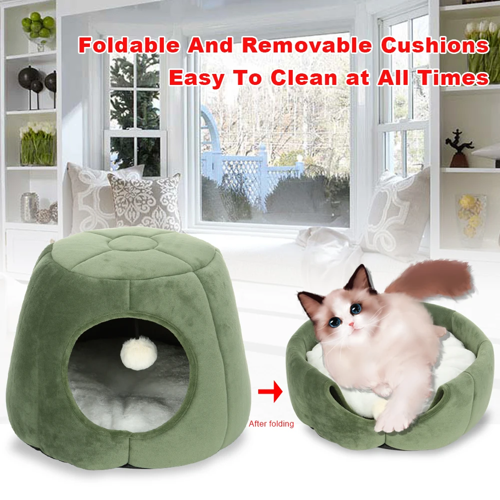 

Pet Nest PP Cotton Mat Comfortable Easy to Clean Folding and Detachable Cushion Keeping From the Cold