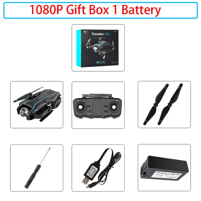 1080p Дрон 4K камера HD 1080P wifi FPV Дрон для обслуживания высоты Квадрокоптер с фиксированной точкой объемный Радиоуправляемый вертолет Дрон камера квадрокоптер с камерой квадрокоптер квадракоптер квадрокоптер с камерой - Цвет: 1080p