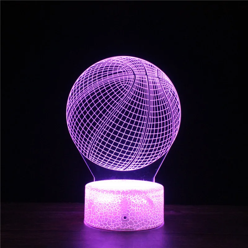 

Basketball FI-BA Sports LED 3D Night Light 7 Colors Changing Lamp USB Acrylic lights decor Nights lamps kids gift for baby child