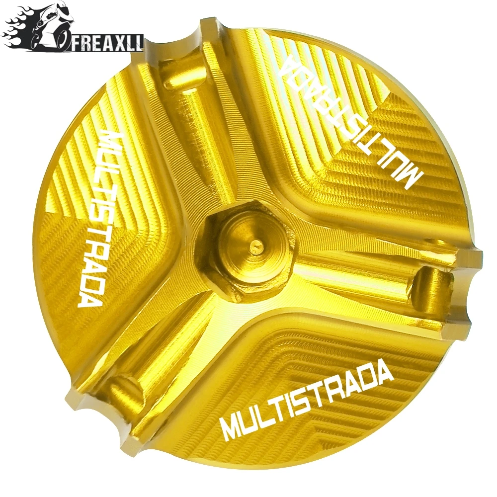 Gold M20* 2,5 ЧПУ Машинное масло наполнитель заглушка разъема для поездок на мотоцикле Ducati Multistrada 1200/1260/1200 S/1200GT/950/1100 масляный колпачок для залива масла Кепки - Цвет: Gold