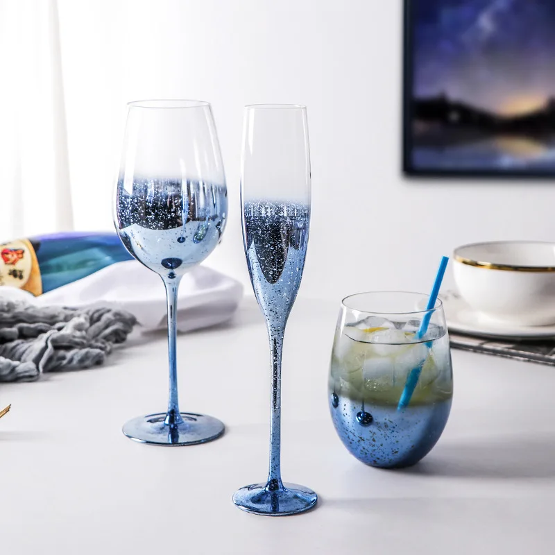 

Crystal glass set wine glass wine glass Creative Color champagne glass wine set
