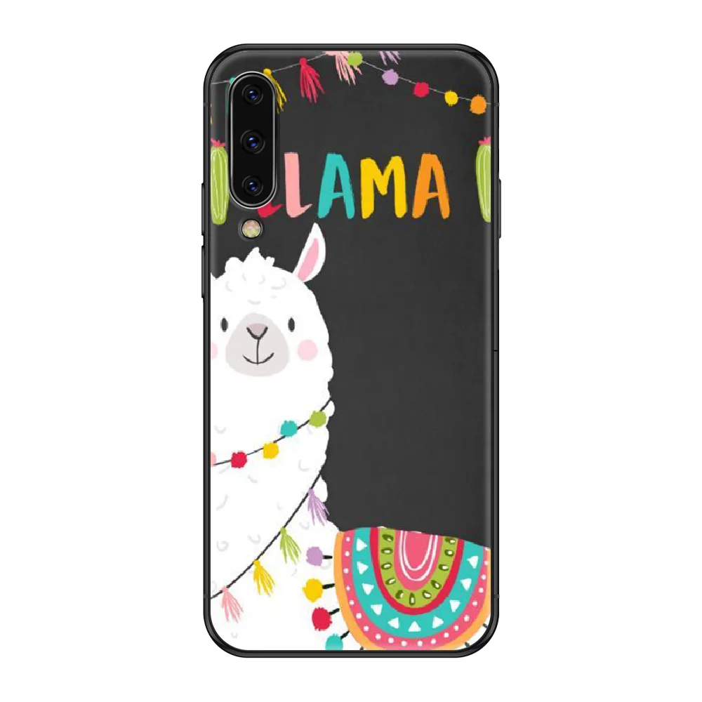 Чехол для телефона Alpacas No Prob Lama Llama Samsung Galaxy A 3 5 8 9 10 20 30 40 50 70 E S Plus 2016 2017 2018 2019 черный