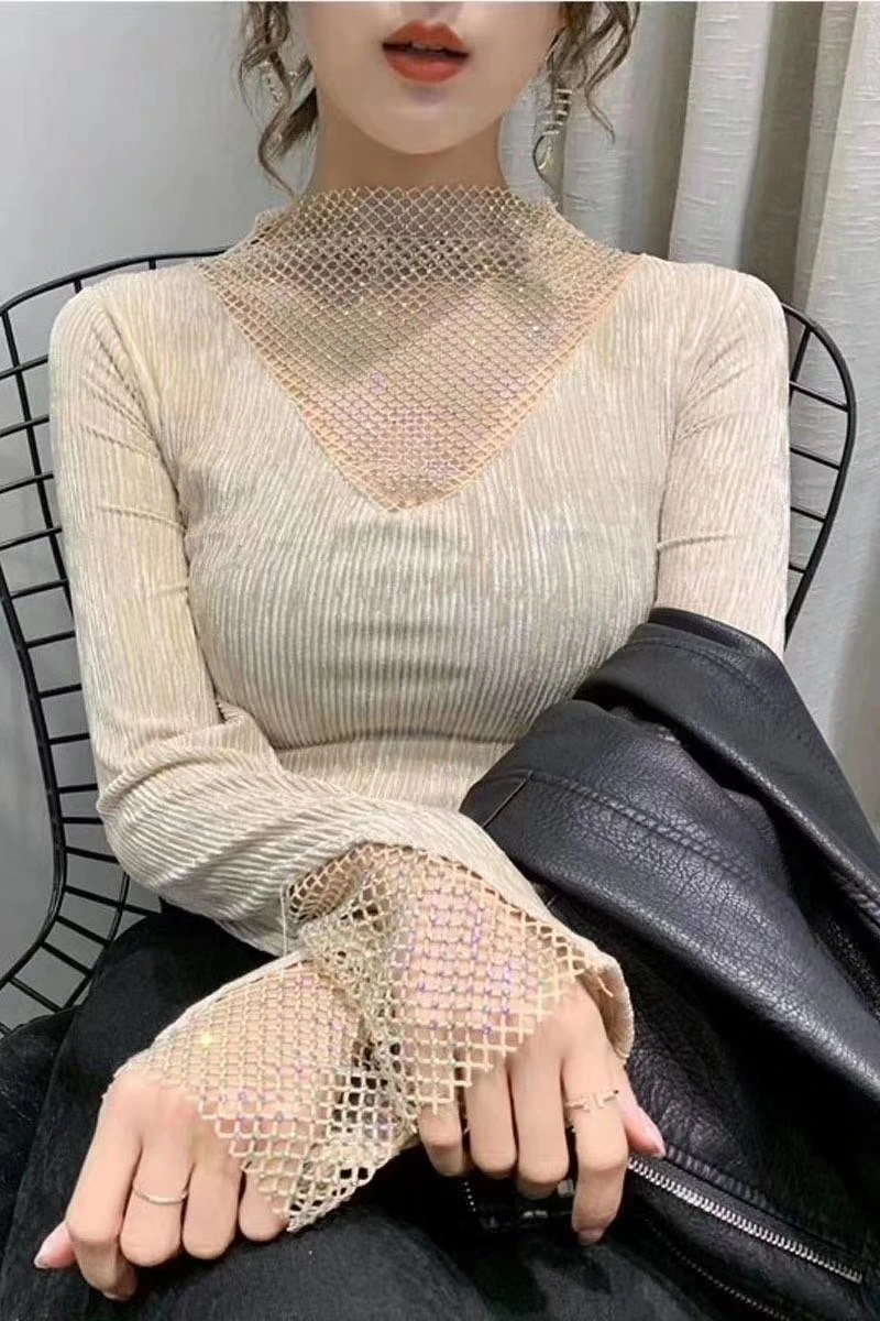 Блестящие стразы на сетчатой основе аппликация обрезки ткани со стразами с