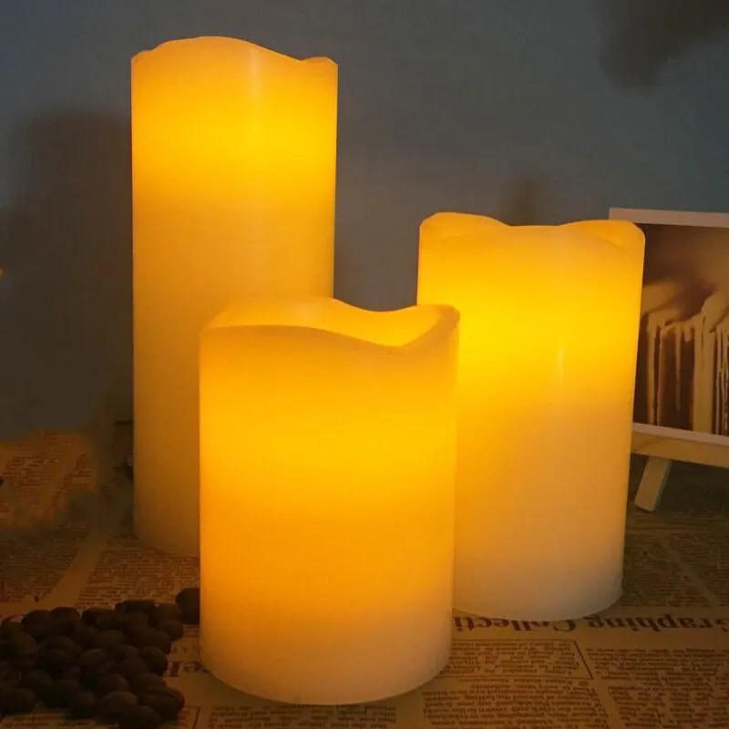 Набор с 3 портами (стандарт Перезаряжаемые беспламенных парафин воск Led