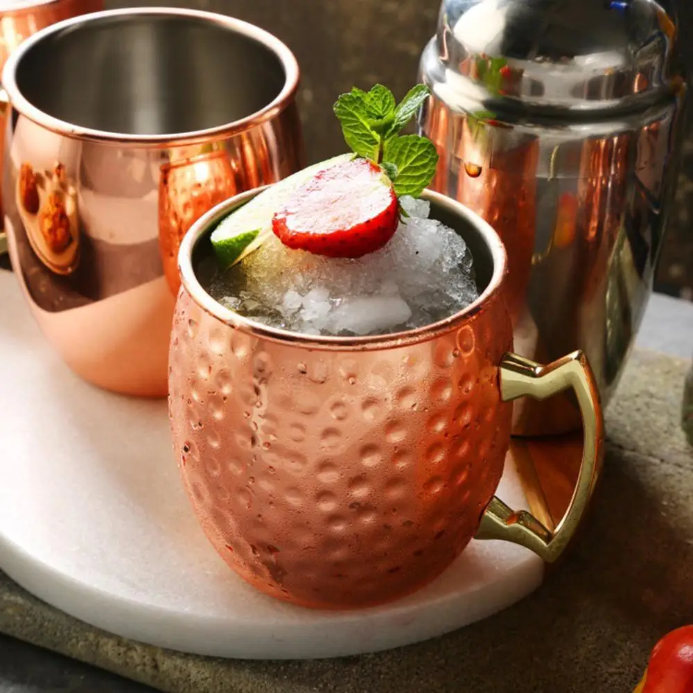 Кофейная чашка из нержавеющей стали с розовым покрытием Медная кружка для