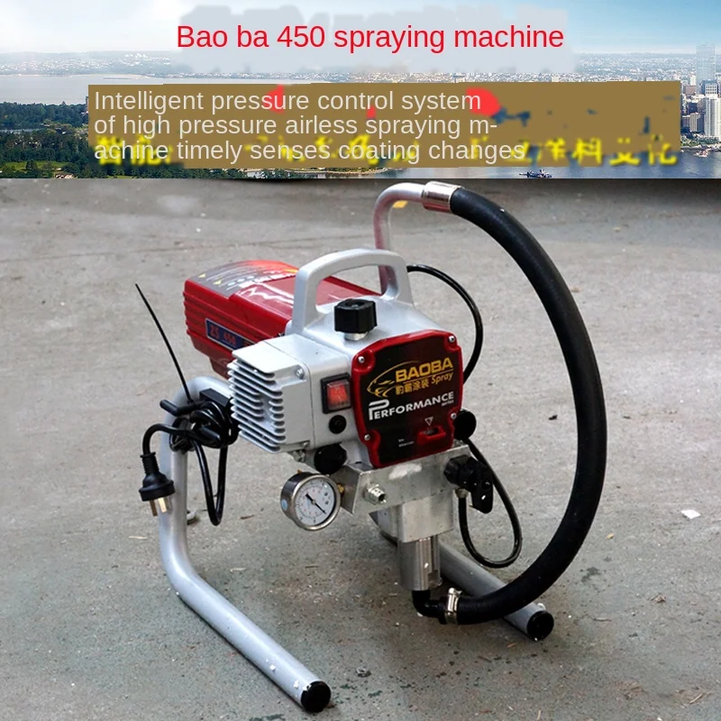 

Leopard bully 450 high pressure airless emulsioni paint spraying machine household wall paint paint spraying machine