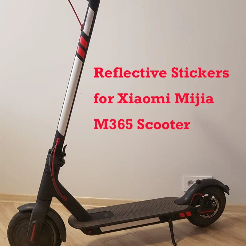 Светоотражающие наклейки для Xiaomi Mijia M365, Электрический скутер, отражающий светильник, ярлыки, наклейки, сигнаПредупреждение полоса, отражатель