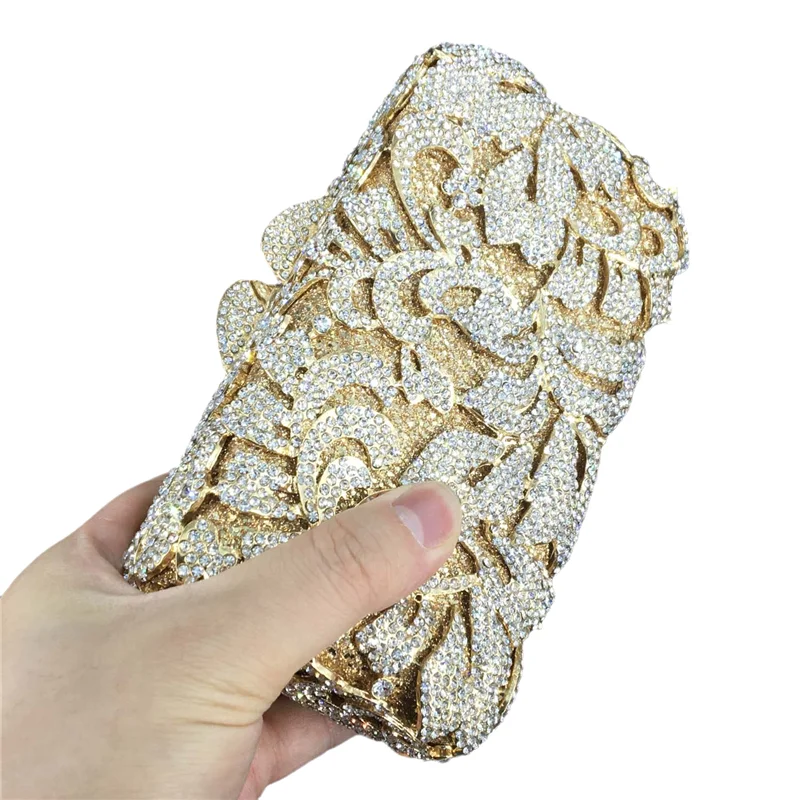 Модные вечерние дамские сумочки ручной работы с камнями и кристаллами клатч