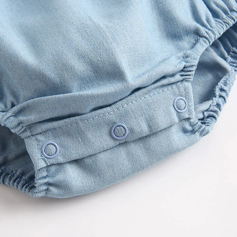 Комбинезон детский Melario однотонный в ковбойском стиле с длинным рукавом на