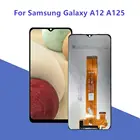 ЖК-дисплей 6,5 ''для Samsung Galaxy A12 A125F A125FDS, сенсорный экран с дигитайзером в сборе, запасные части для ремонта (Wit