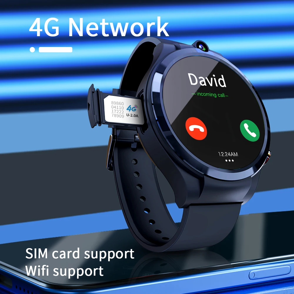 LOKMAT 1 6 "дисплей APPLLP 4 Смарт-часы телефон Гб + 128 ГБ 900 мАч Android 10 WIFI GPS умные часы