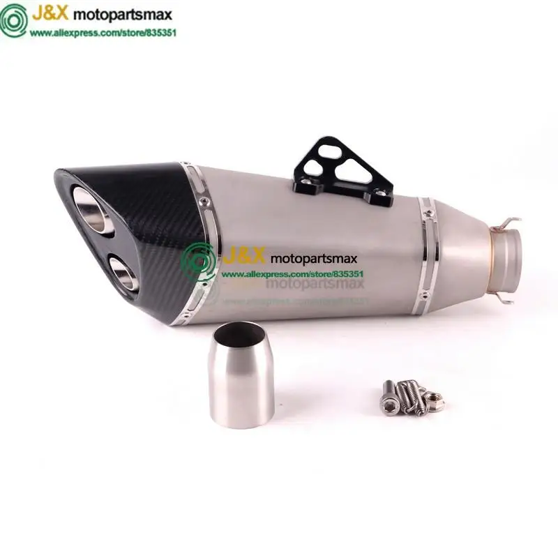 

MT-03 MT03 R25 R3 motorcycle exhaust muffler Full system contact middle pipe + exhaust FOR Yamaha R25 R3 2014-2016 Slip On