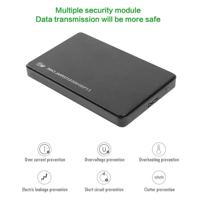 2 5 дюймов USB3.0 коробка для жесткого диска корпус Гбит/с SATA HDD SSD мобильного телефона