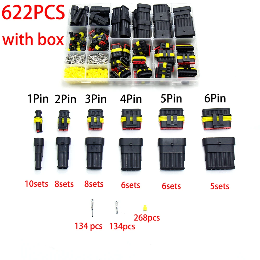 Водонепроницаемый разъем ксеноновая лампа для автомобиля мужского и женского
