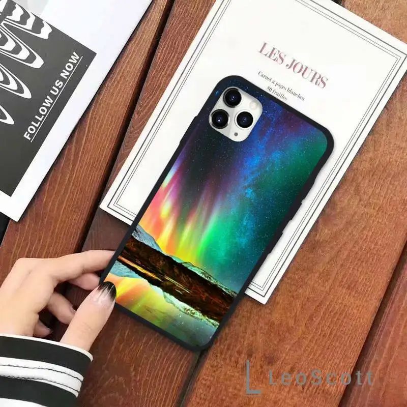 

Beautiful aurora natural wonder Phone Case for iPhone 11 12 pro XS MAX 8 7 6 6S Plus X 5S SE 2020 XR Soft silicone