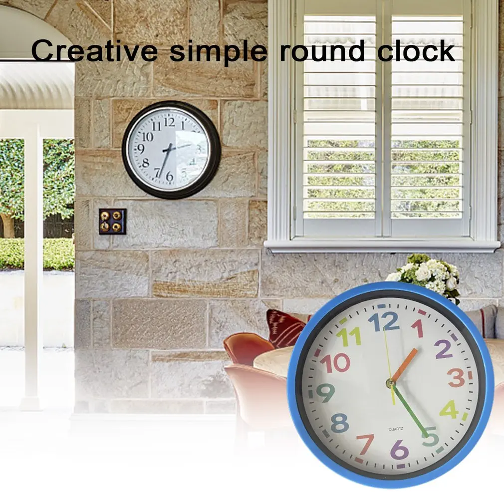 

Practical Children's Bedroom Decoration Wall Clock Time Teaching Durable Round Wall Clock Children's Gift