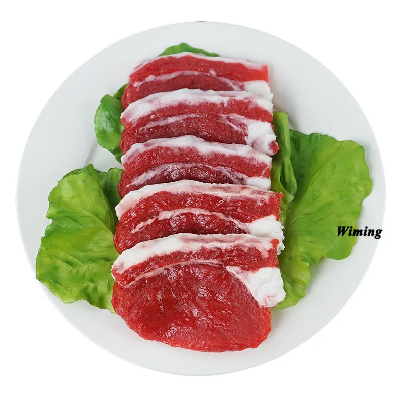ПВХ искусственная высокая имитация поддельного мяса модели продуктов питания для детские игрушки для кухни домашний декор искусственные продукты