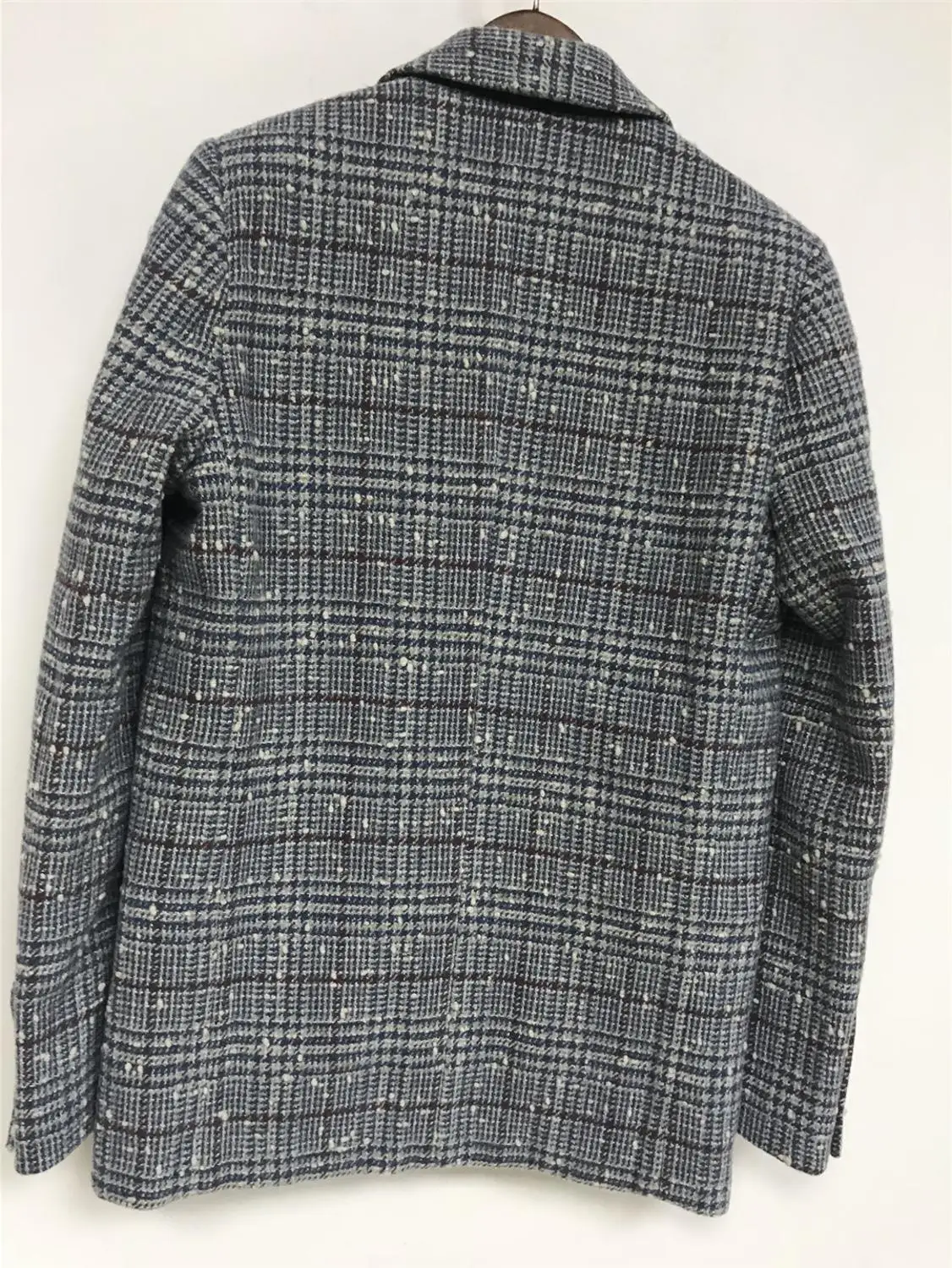 

Women Blazer Plaid Long Sleeve Autumn Winter 2020 New Office Lady One Button Suit