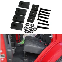 for jeep jkujl seat spacers rear seat recline kit for 2007 2008 2020 black delrin plastic rear seat support recline spacer kit