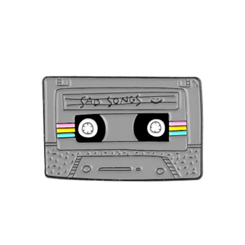 FIMAODZ винтажная музыкальная лента брошь GOOD VIBES Sad Songs сплав мультфильм Эмаль