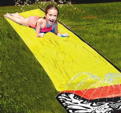 

kid lawn water slide lane water splash slide summer backyard outdoor garden lawn water slide spray summer water games toy