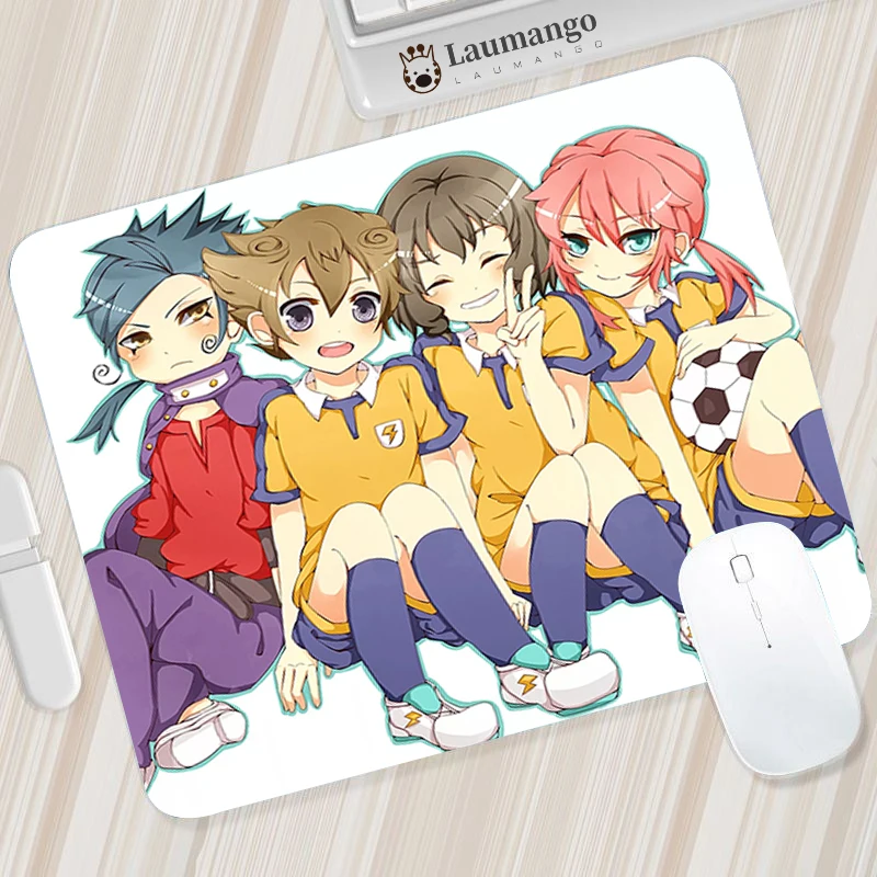 Аниме Коврик для мыши Kawaii аксессуары коврик клавиатуры Inazuma Eleven маленький