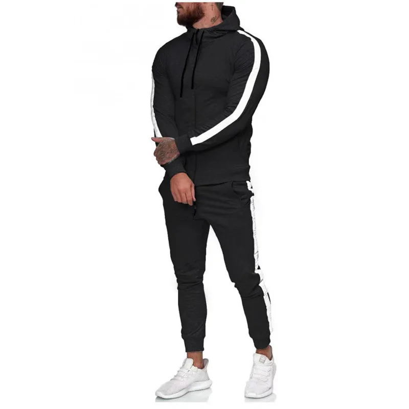 

Men Sets Sweatpants and Hoodie Set Men Tracksuit Sweatsuit Polyester Men Clothing Workout Joggers Wear