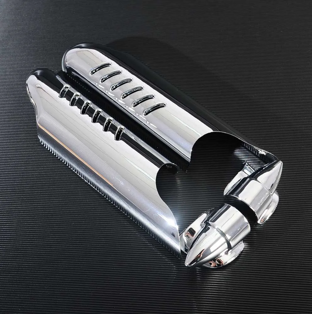 Мотоциклетные хромированные/черные дефлекторы для нижних ног вилки защитная