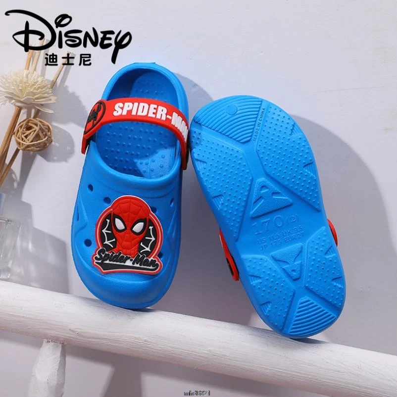 Детская летняя обувь сандалии для мальчиков Disney пляжные туфли девочек дышащая