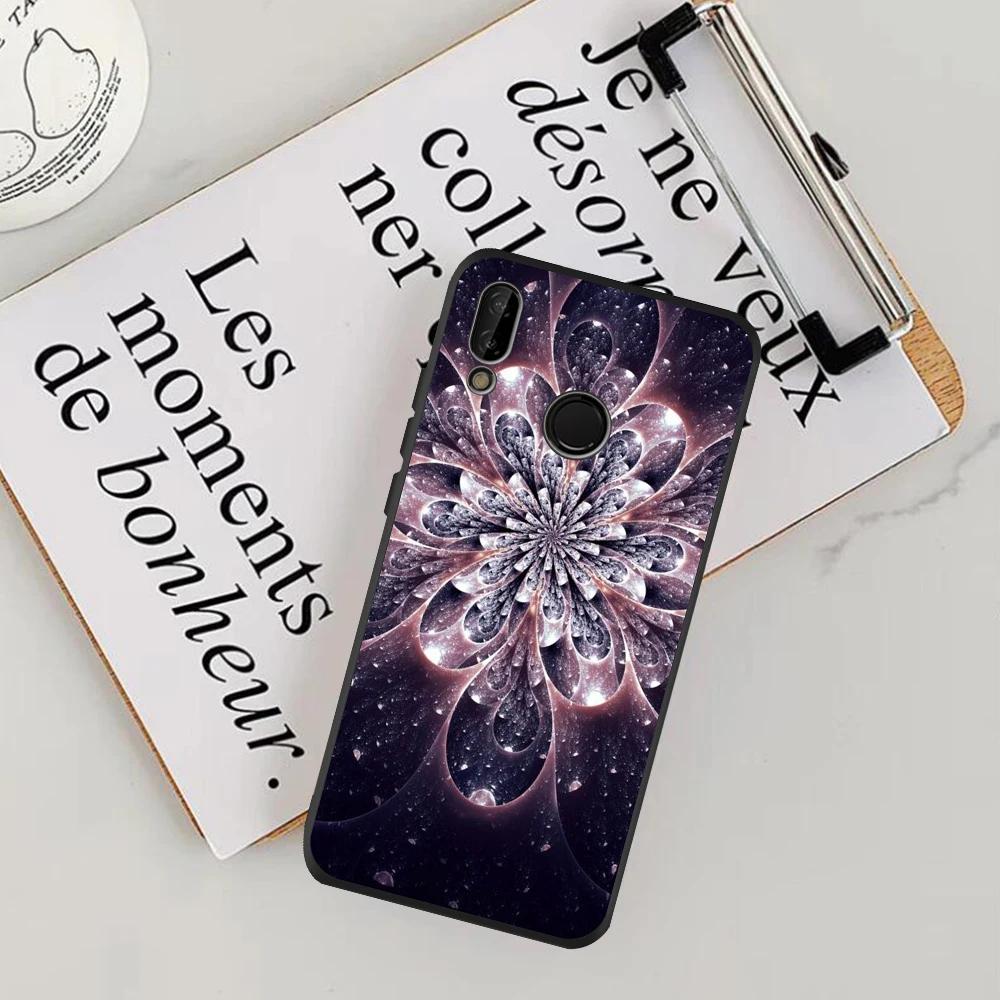 

Luxury vintage flowers Phone Case For Huawei P40 Pro Mate 30 20 10 Lite PSmart Nova 5i Honor 20 Funda black soft Silicone cover