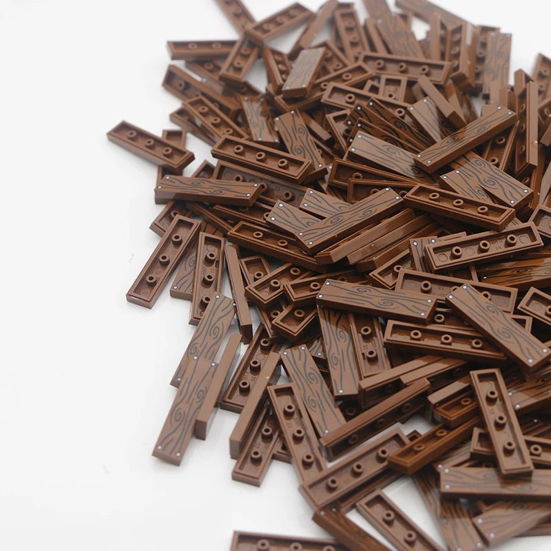 Городские аксессуары строительные блоки 1x4 плоская плитка напольная доска