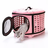 eva cat dog foldable carrier cage collapsible crate puppy handbag carrying bags pet supplies transport accessories for small dog