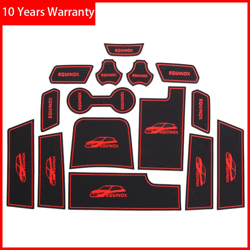 3D резиновый коврик слот для двери чашка Подушка паз Lnterior Противоскользящий Chevrolet