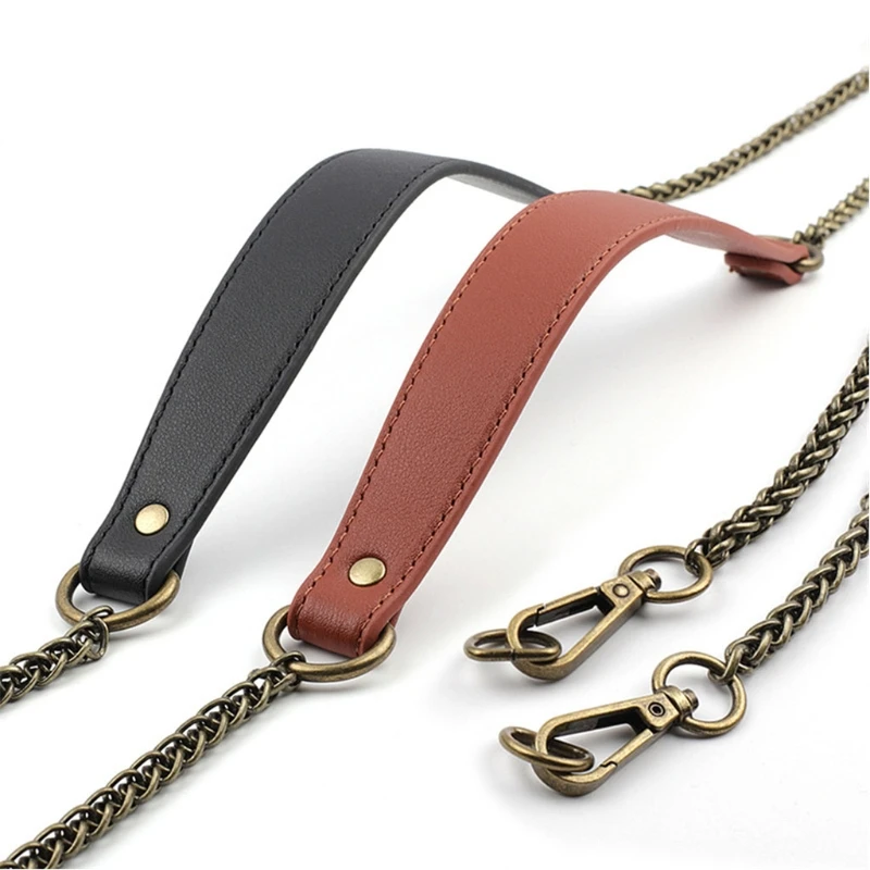

Women Chain Handbag DIY Handle PU Leather Bag Strap Belts Buckle for Crossbody