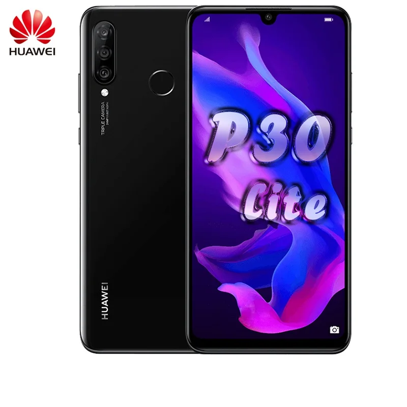 Huawei P30 Lite мобильный телефон с двумя sim-картами, 4 ГБ/6 ГБ, 128 ГБ, huawei Nova 4E, четыре ядра, 6,15 дюймов, Android 9,0, сканер отпечатков пальцев