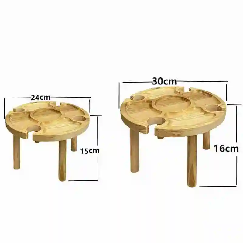 

Outdoor Foldable Wine Table Portable Wine Glass Picnic Travel Desktop Supplies Holder Rack Camping I1U3