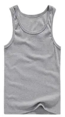 3 pieces gray Горячая Распродажа, 3 шт., хлопок, мужская майка без рукавов, однотонная нательная майка с круглым вырезом, спортивная одежда, футболки, топы, летняя одежда - Цвет: 3 pieces gray
