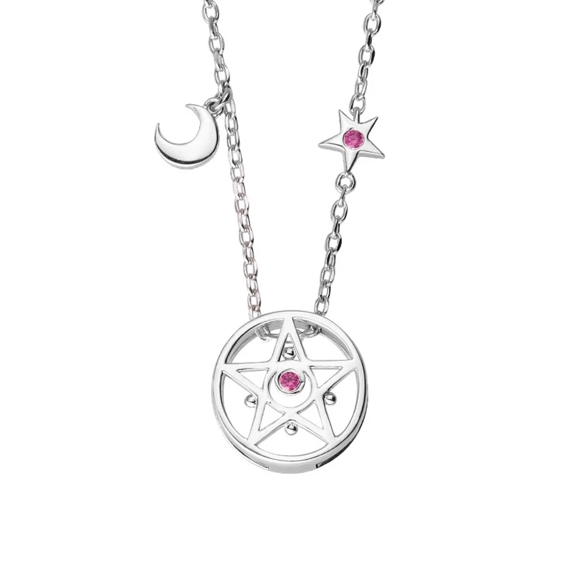 Официальный Лицензированный японский аниме ожерелье моряка кулон для женщин 925