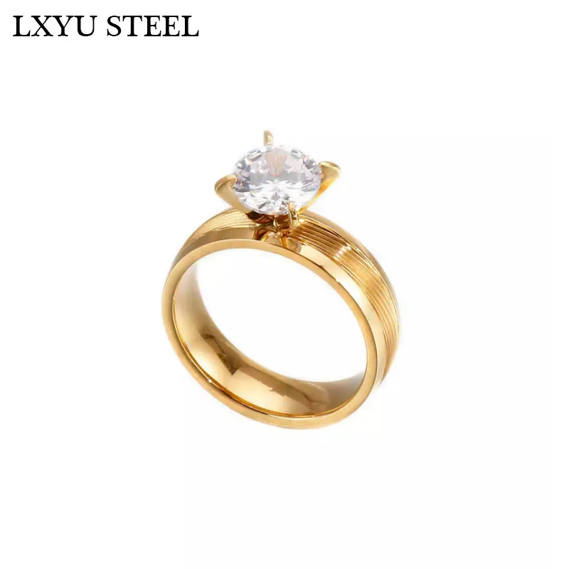 Романтические обручальные кольца для женщин и мужчин из нержавеющей стали