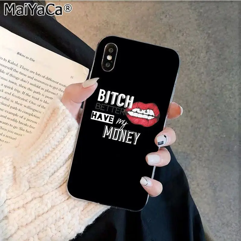 MaiYaCa я не всегда сука Bonjour суки Силиконовый ТПУ чехол для телефона Apple iphone 11 pro 8 7 66S Plus X XS MAX 5s SE XR