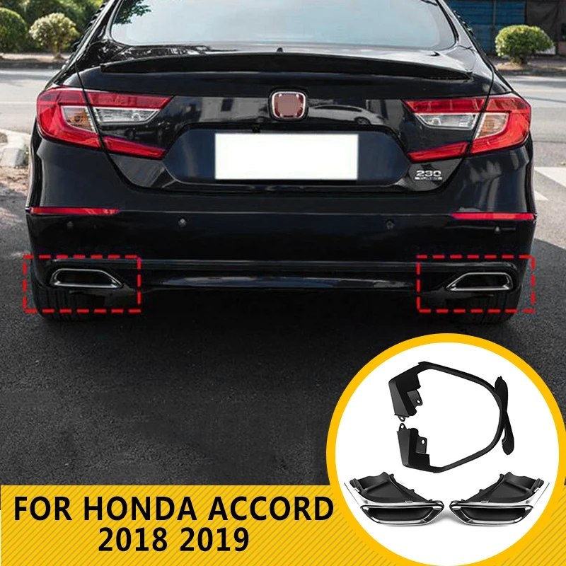 Pcmos выхлопной глушитель наконечник трубы модифицированный апгрейд для Honda Accord 2018-