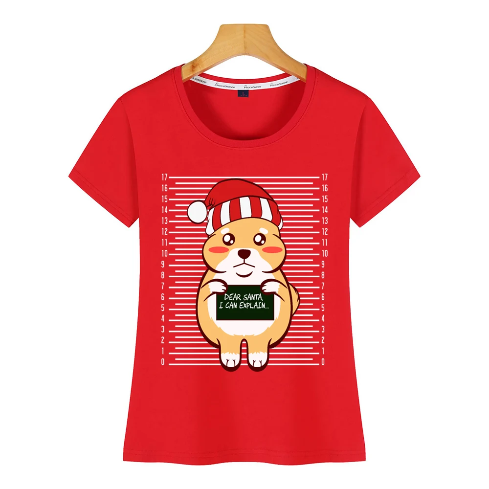 Женская футболка с изображением котенка милого Санты я могу объяснить