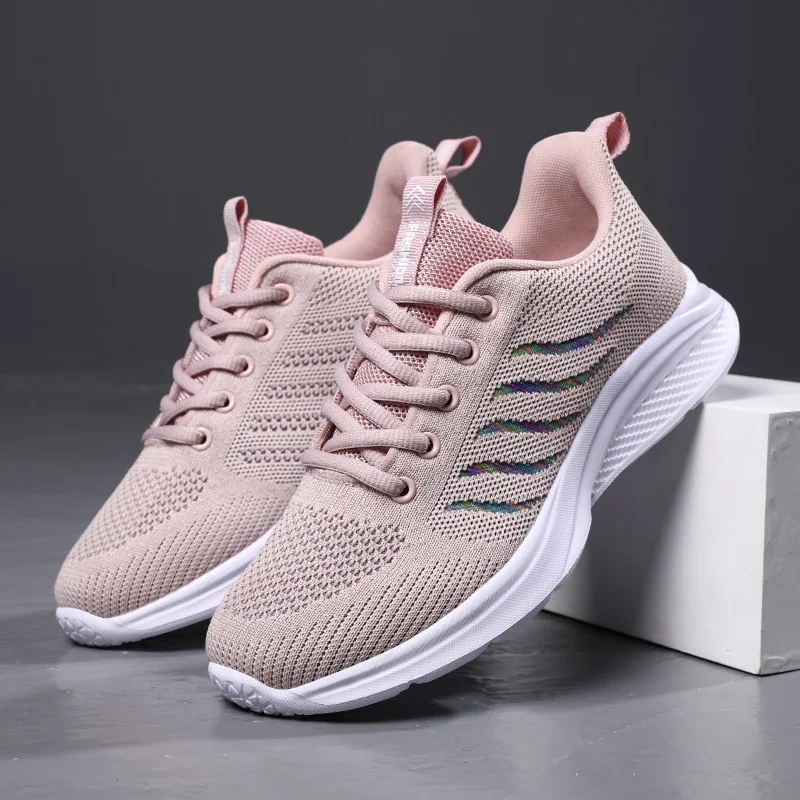 

Women Breathable Mesh Running Shoes Woman Outdoor Soft Sports Footwear Light Jogging Walking Low Tops Sneakers
