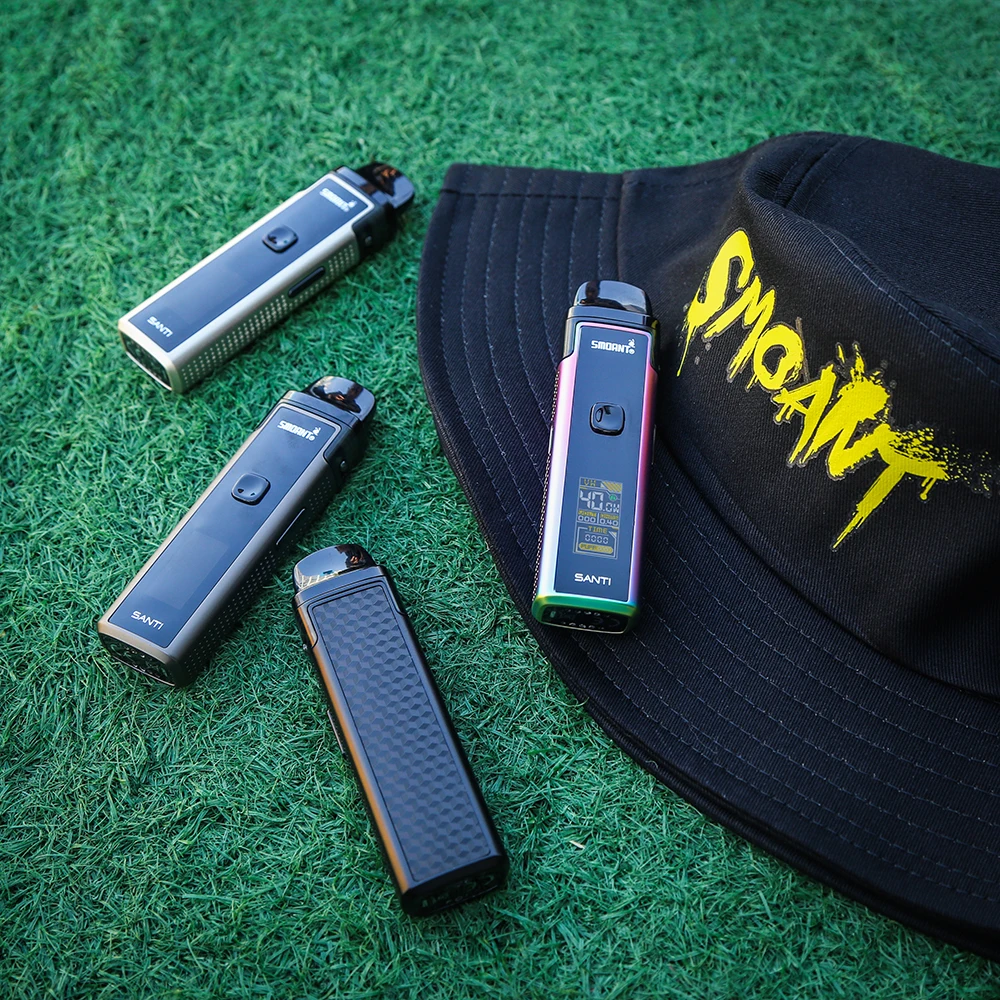 Оригинальная система Smoant SANTI Pod 40 Вт 1100 мАч Встроенная батарея с картриджем 3 5 мл