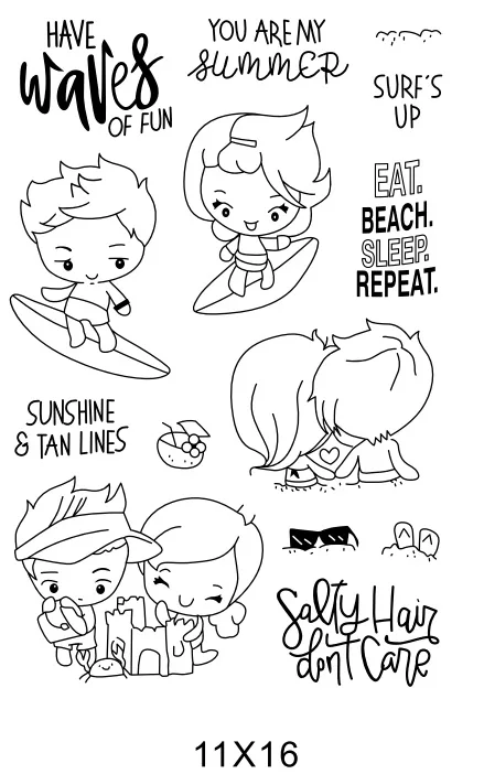 Прозрачная силиконовая резиновая печать для девушек сделай сам скрапбукинг