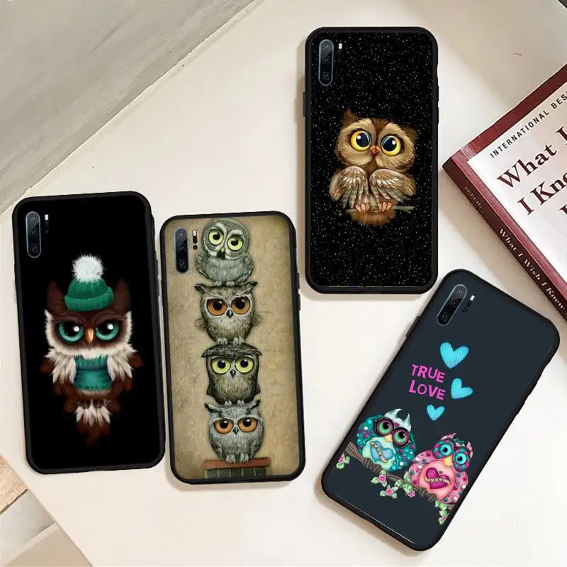 

Animal Owl art cool cute Phone Case For Xiaomi Redmi note Mi Huawei honor P smart 8 9 10 S T 20 30 40 lite Pro x