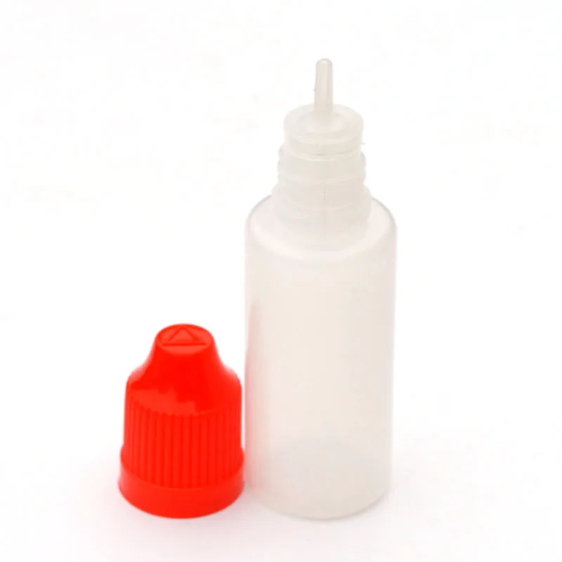 

2pcs 20ml PE Plastic Dropper Bottle Empty Refillable Liquid Bottle With Childproof Cap Squeezable Vial